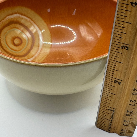 Denby English Stoneware 5" Fire Chilli Rice Bowl. - Picture 4 of 6